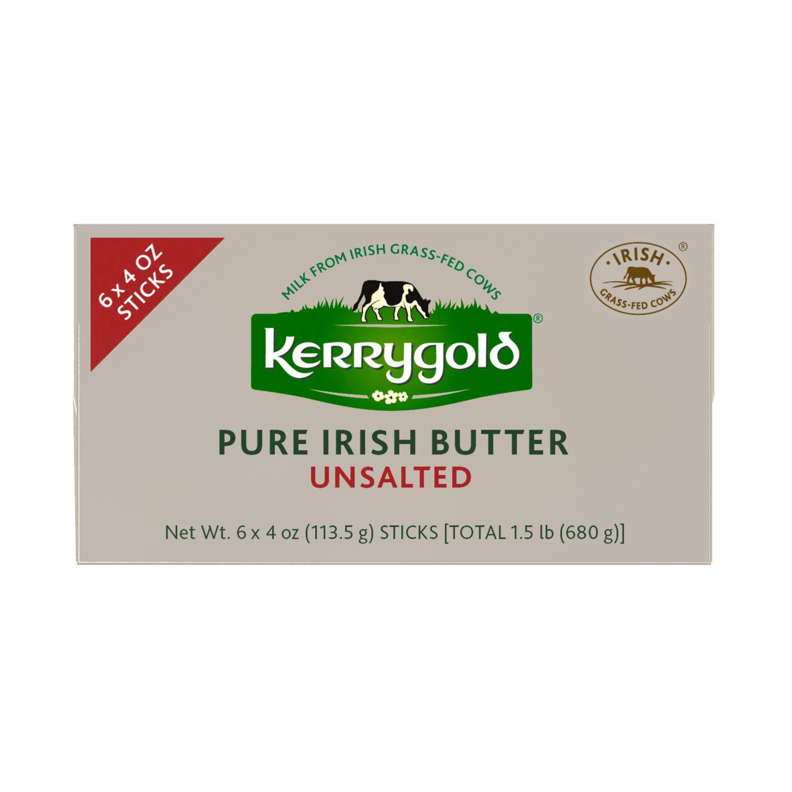 Save on Kerrygold Pure Irish Butter Sticks Unsalted Grass-fed - 2 ct Order  Online Delivery