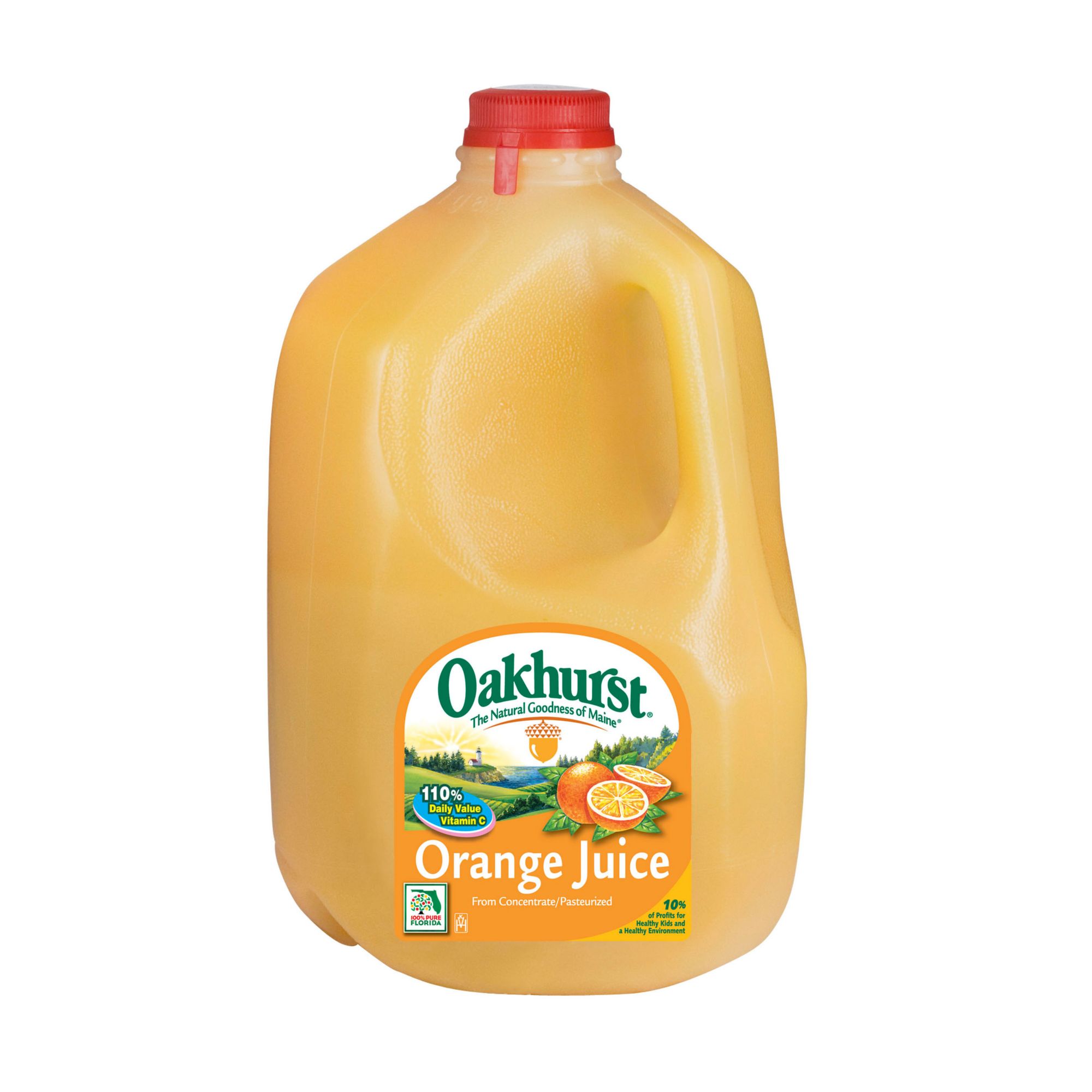 Orchard Pure 100% Pure Orange Juice From Concentrate 1 Gallon Plastic Jug, Juice and Drinks