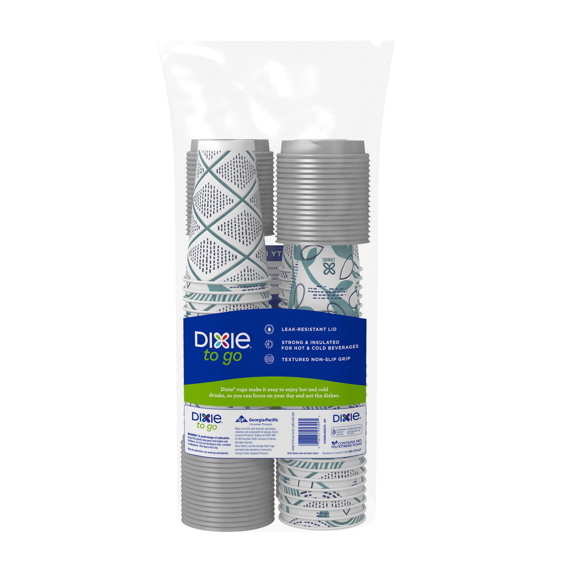 Insulated Hot/Cold Paper Cups - 12 oz.