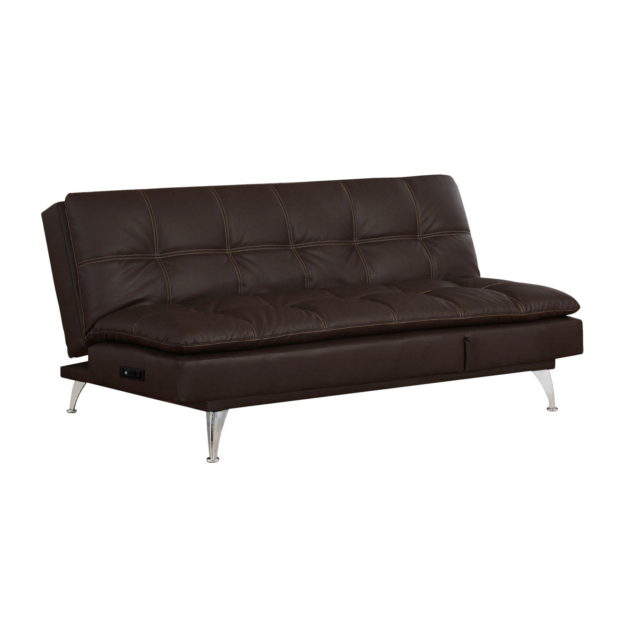 Serta Meredith Eurolounger Convertible Sofa - Brown | BJ's Wholesale Club