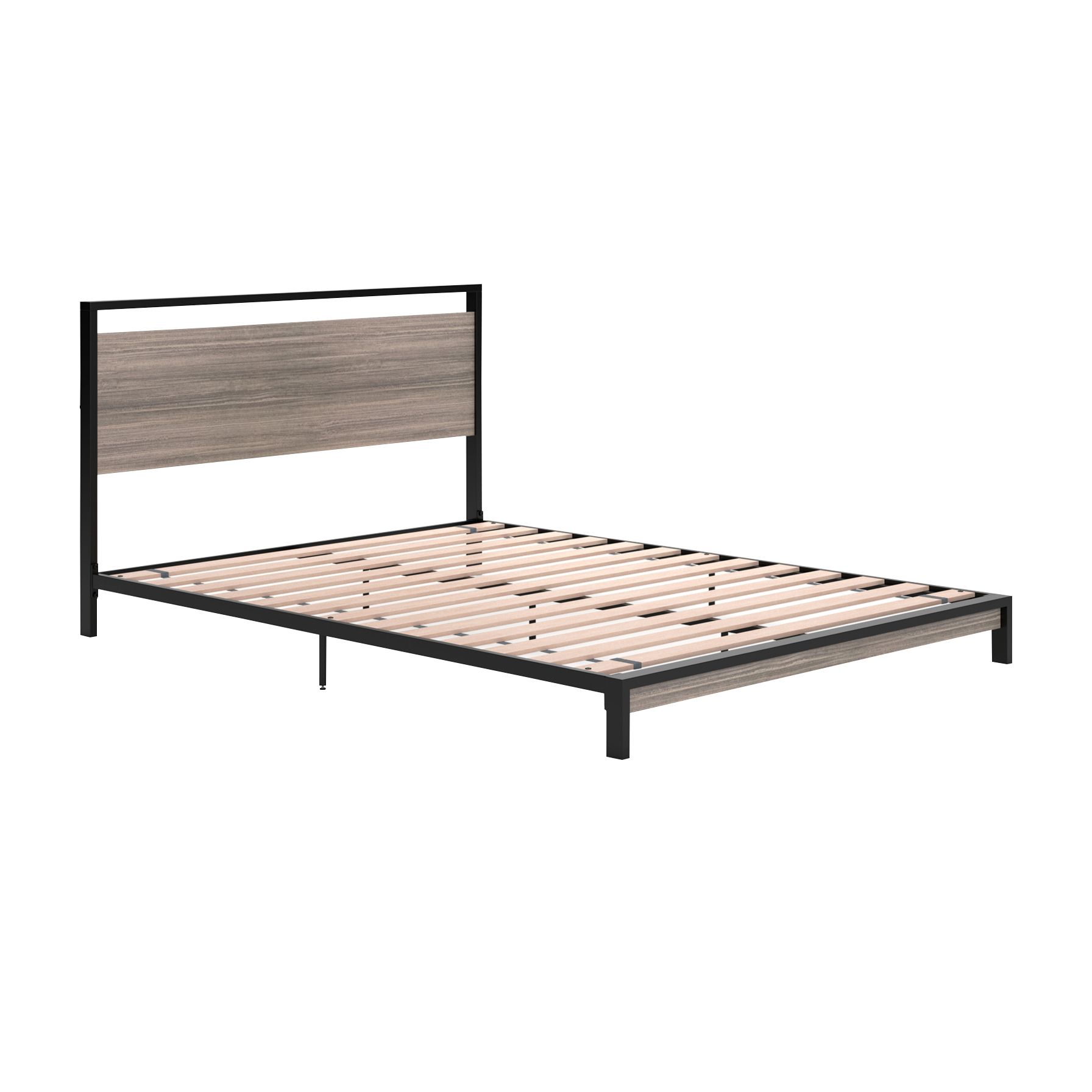 Zinus Suzanne 14 inch Platform Bed Without Headboard King Brown