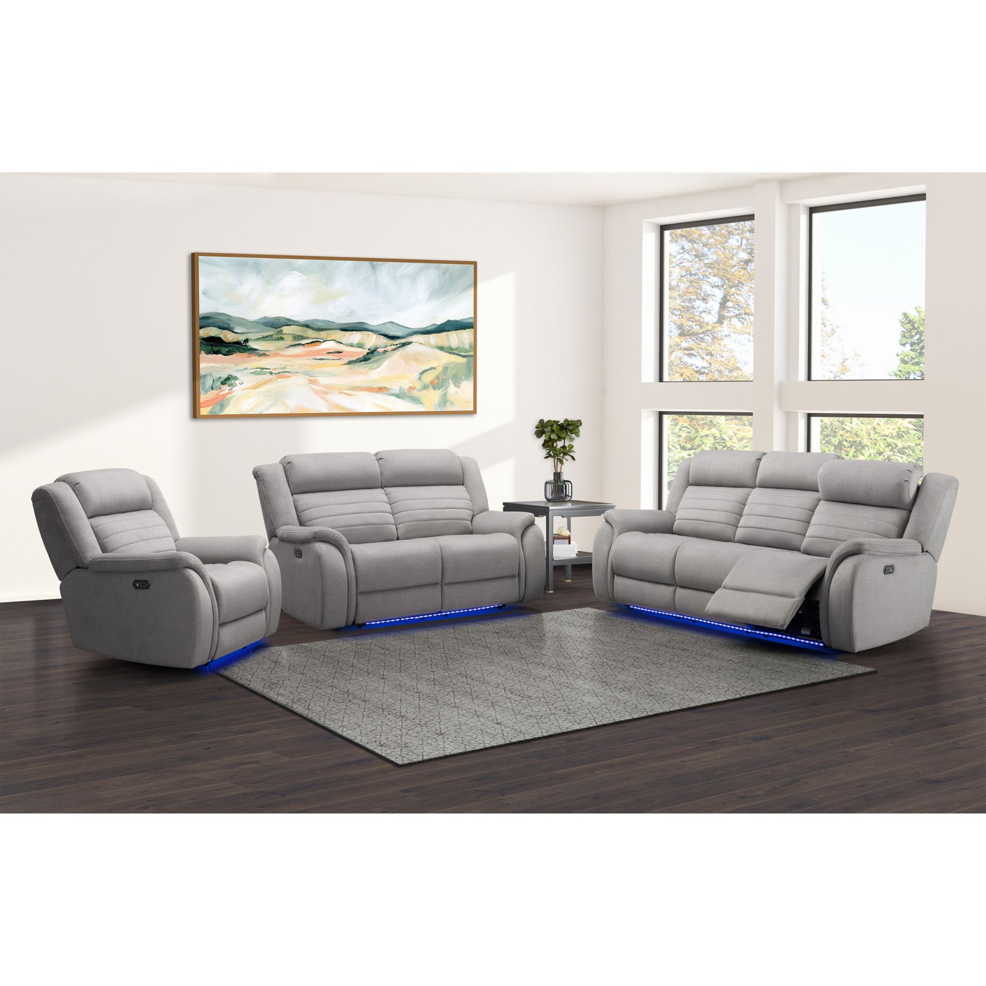 Recliner sofa with heat and online massage