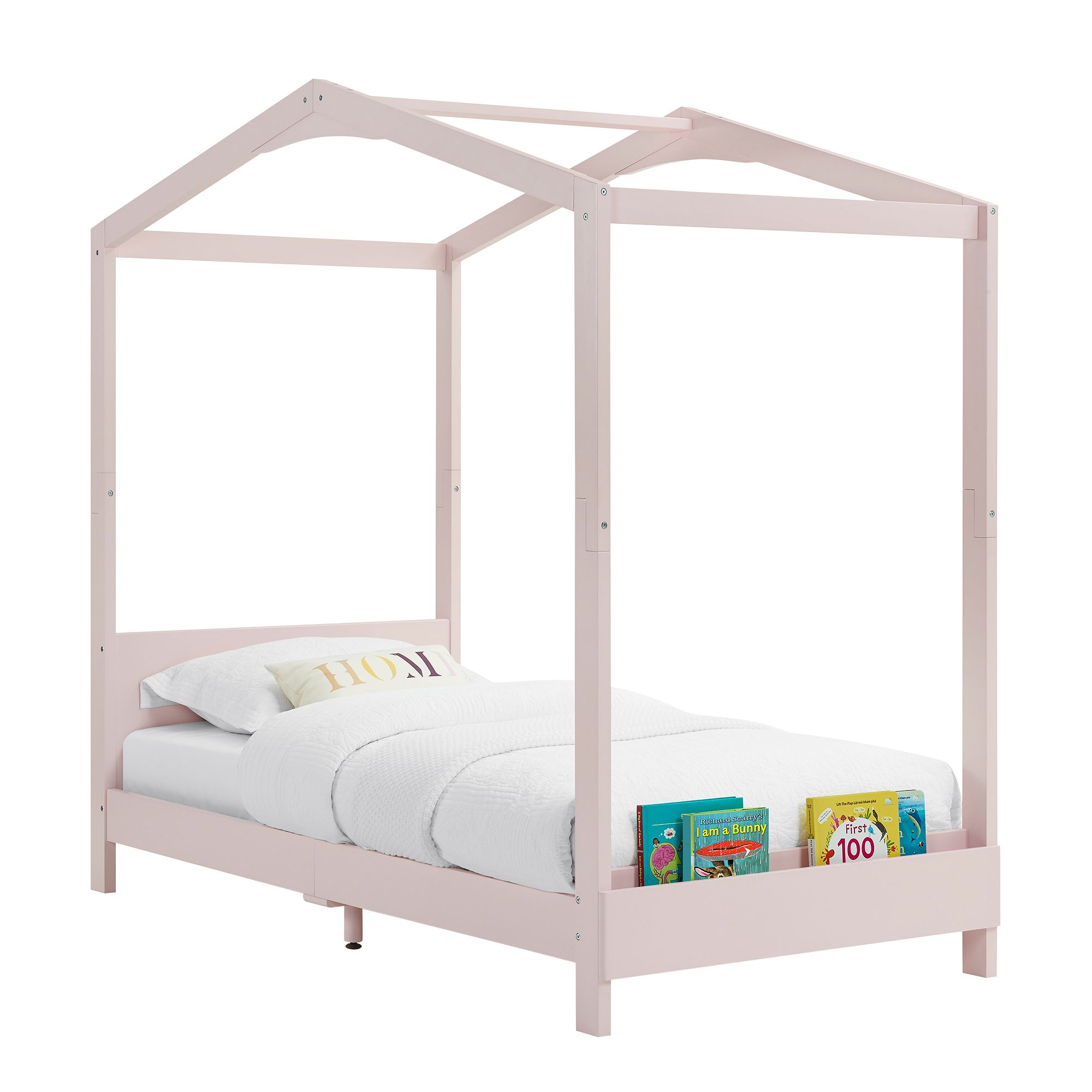 Delta Children Poppy House Twin Bed - Blush Pink