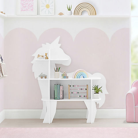 Delta Children Unicorn Bookcase  - White