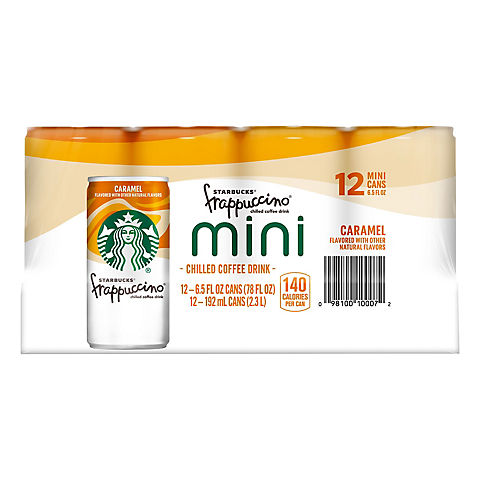 Starbucks Caramel Frappuchino Minis Chilled Coffee Drink, 12 pk./6.5 oz.