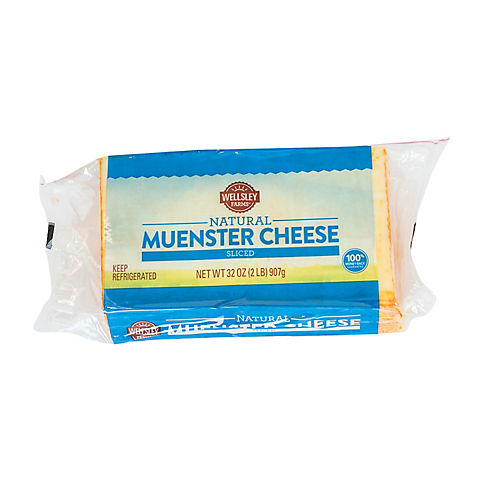 Wellsley Farms Sliced Muenster Cheese, 32 oz.