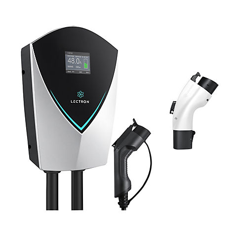 Lectron V-BOX 48A Electric Vehicle Charging Station and Adapter Bundle