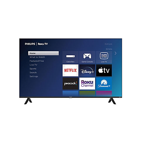 Philips 50" PUL66 UHD Roku Smart TV with 3-Year Coverage