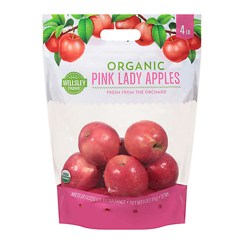 Wellsley Farms Organic Pink Lady Apples, 4 lbs.