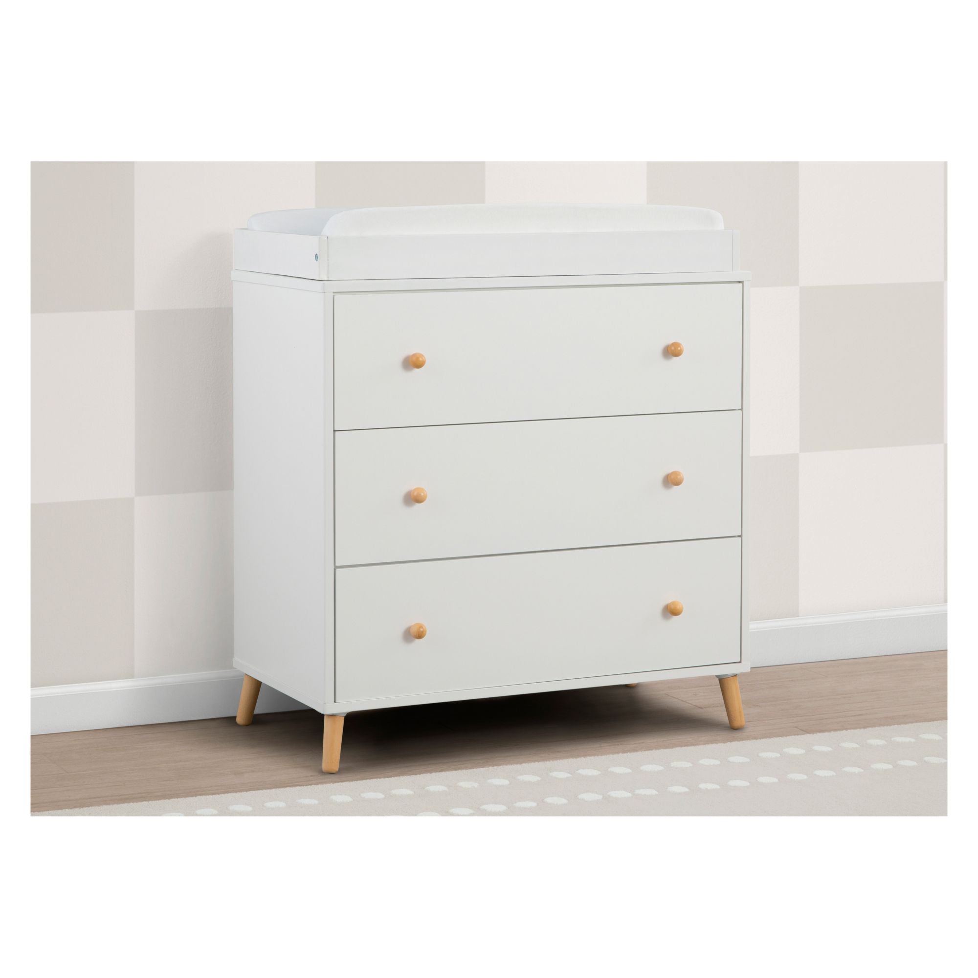 White store children's dresser