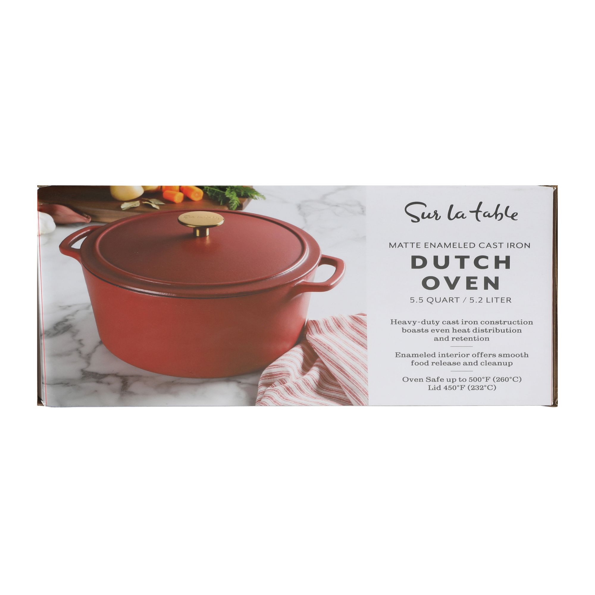 Enameled Cast Iron Dutch Oven, 5.5 Quart