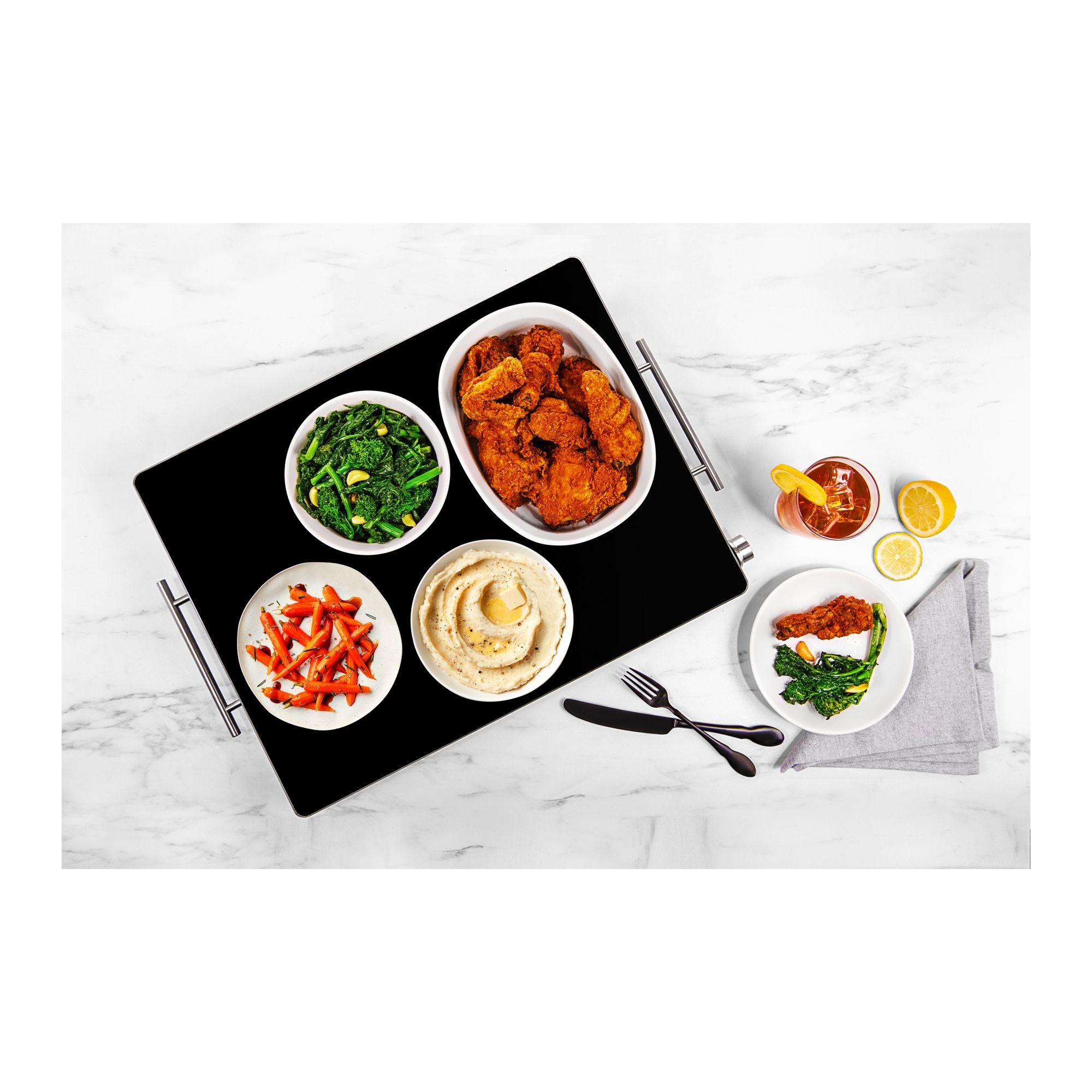 Chefman Long Electric Warming Plate, Stainless Steel & Glass, Black - Bed  Bath & Beyond - 32735574