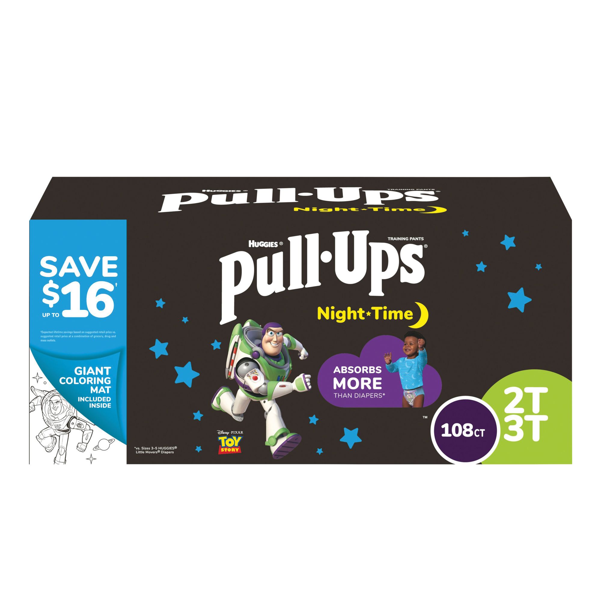 Pull-Ups Night-Time Potty Training Pants for Girls (Sizes: 2T-4T