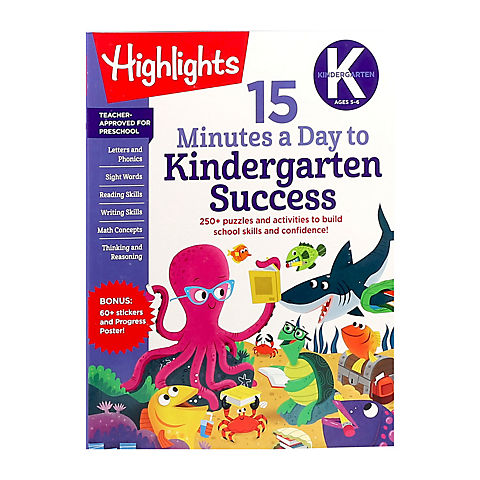15 Minutes a Day to Kindergarten Success: 250+ Puzzles and Activities to Build School Skills and Confidence!