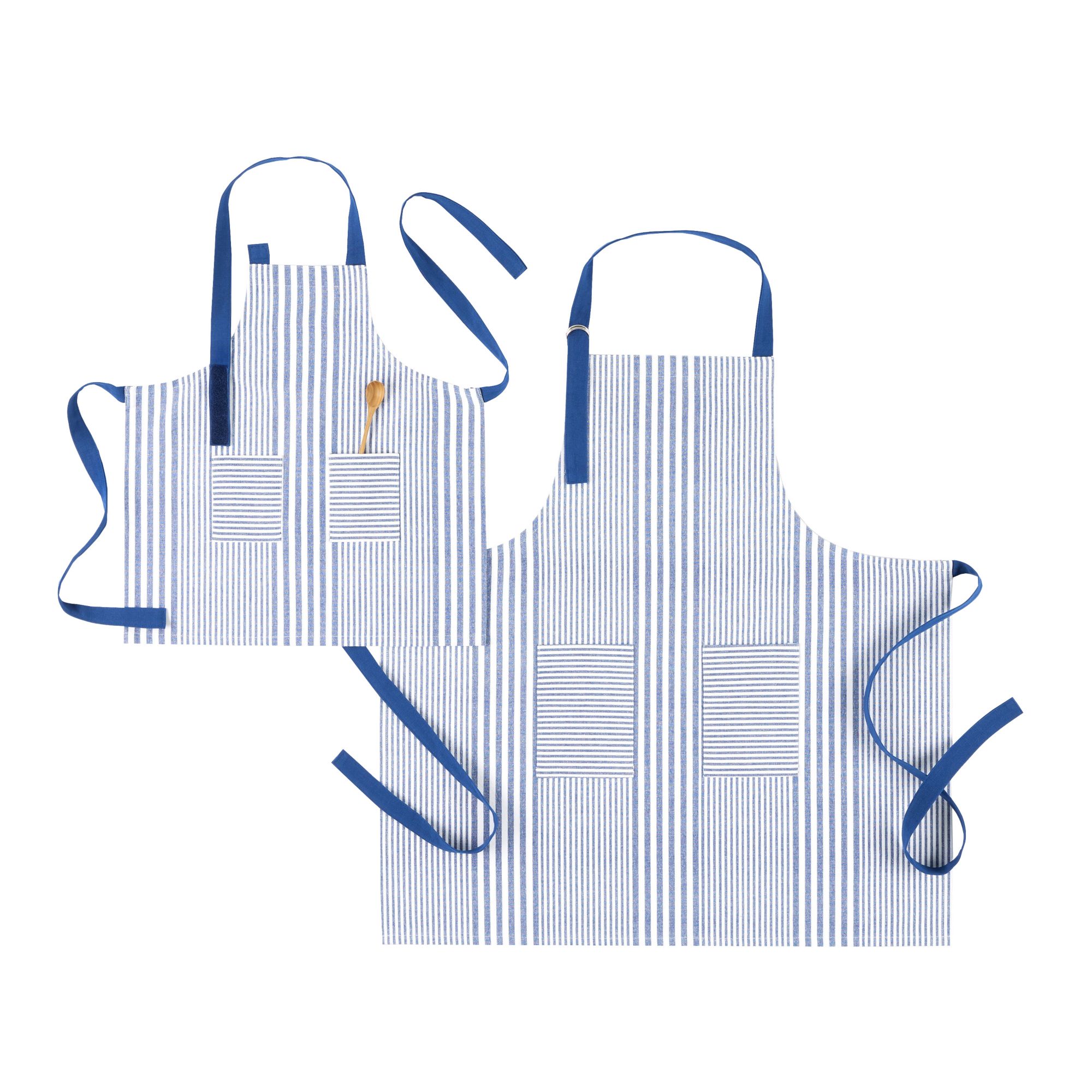 2 Pack Matching Aprons with Pockets for Kids and Adults.Perfect for