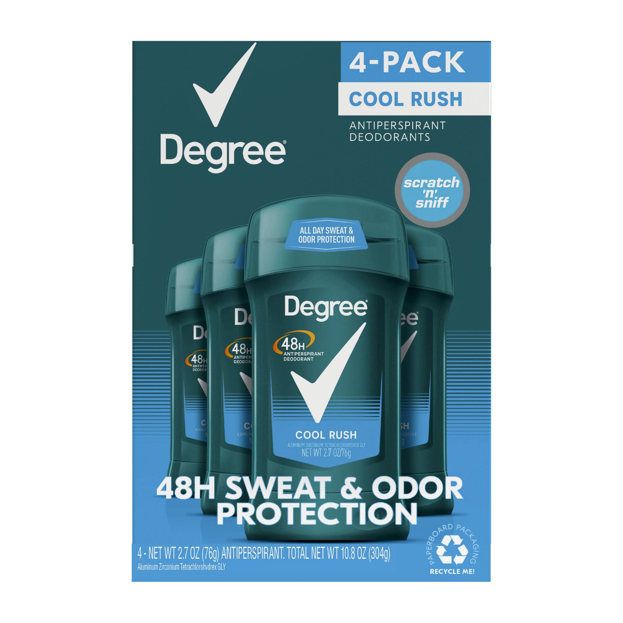  Degree Men Original Antiperspirant Deodorant for Men, Pack of  6, 48-Hour Sweat and Odor Protection, Cool Comfort 2.7 oz : Beauty &  Personal Care