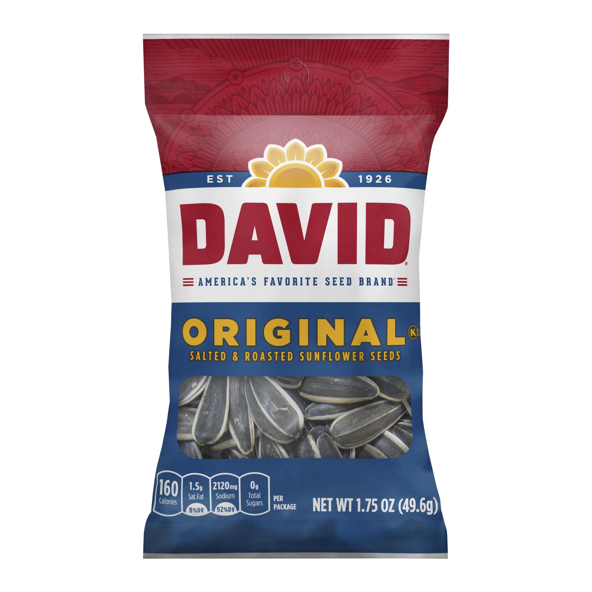 david sunflower seeds calories