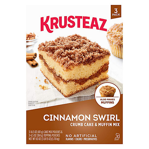Krusteaz Cinnamon Swirl Cake, 3 pk.