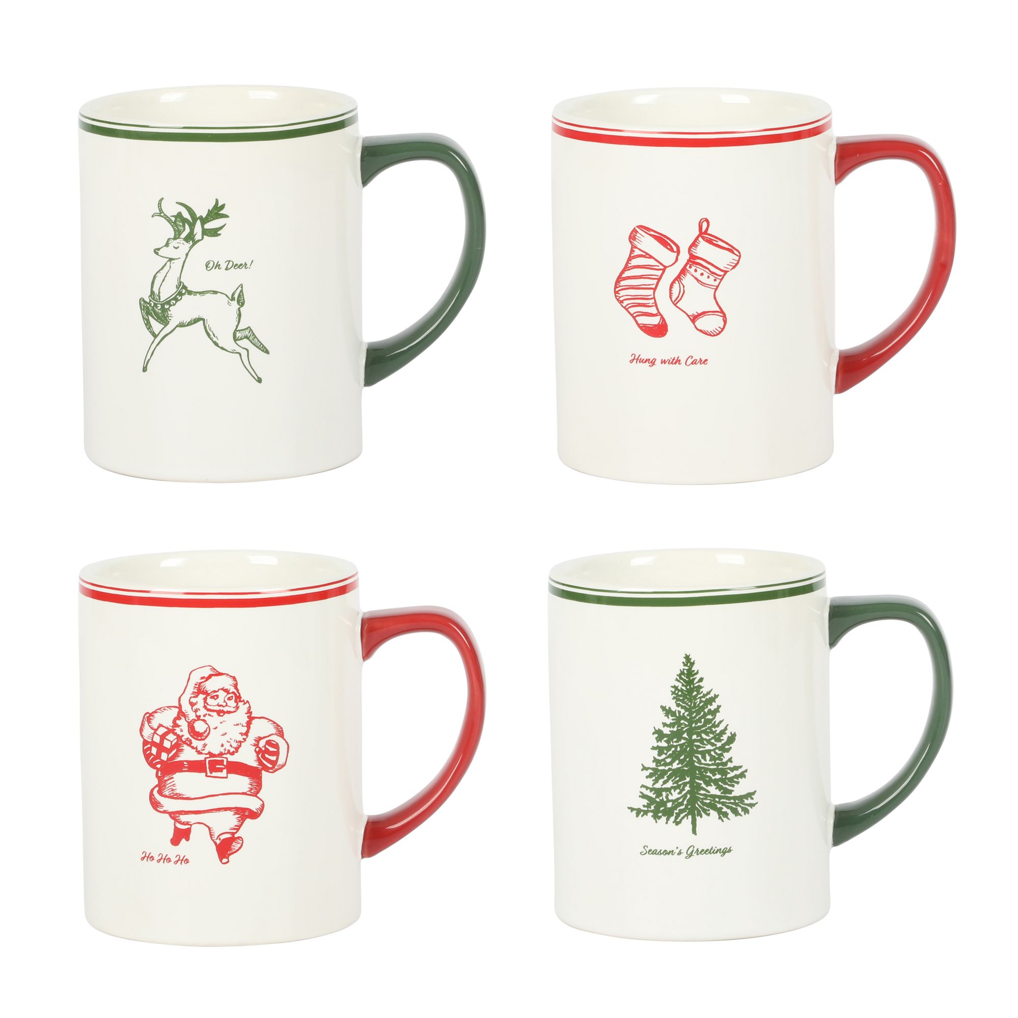 Holiday Reindeer Mug Set