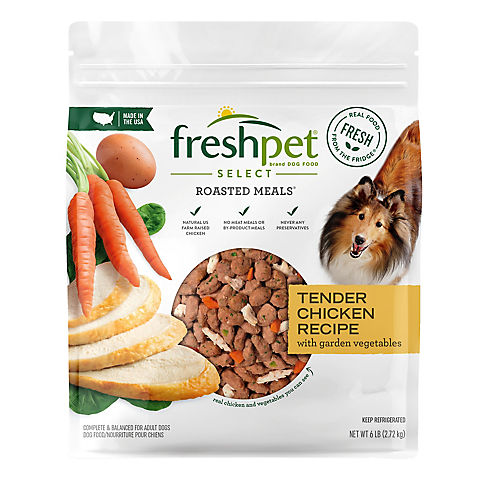 Freshpet Select Tender Chicken with Crisp Carrots and Leafy Spinach Dog Food, 6 lbs.