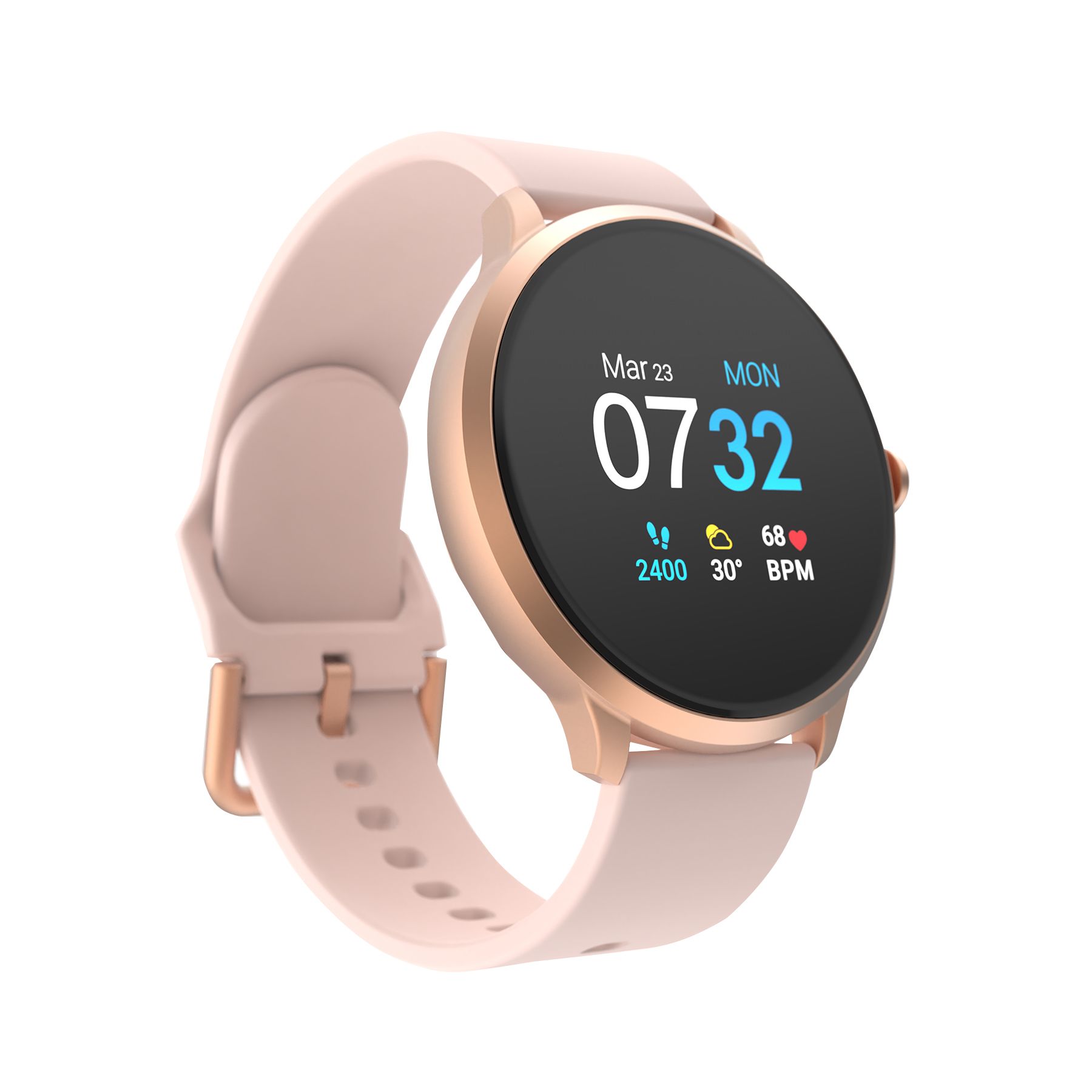 iTouch Sport 3 Smartwatch Fitness Tracker with Blush Strap