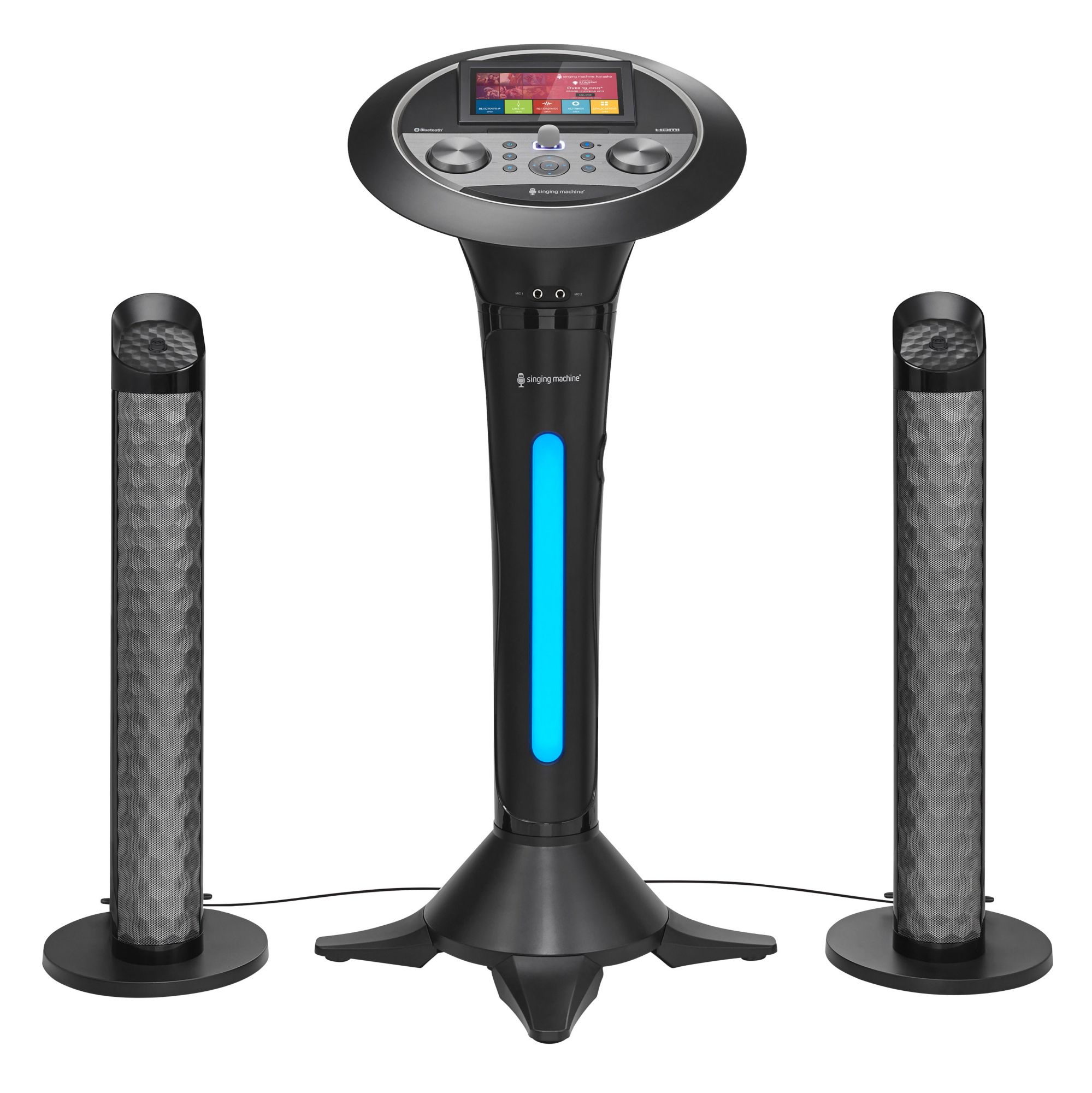 Singing Machine Bluetooth Karaoke Machine with Tablet Holder