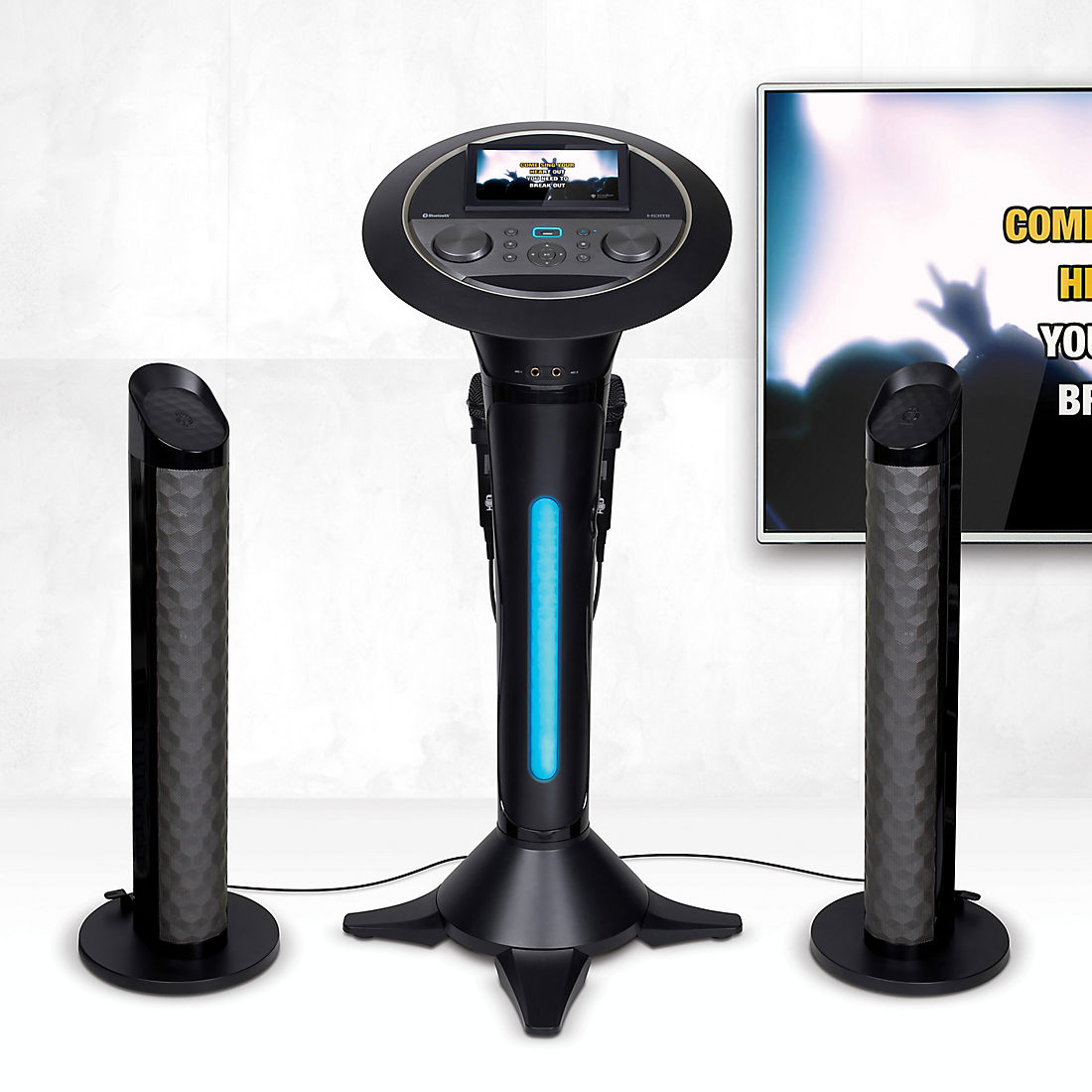 Singing Machine Premium Wi-Fi Karaoke System with 7 Touchscreen Display,  200W Power and 2 Microphones