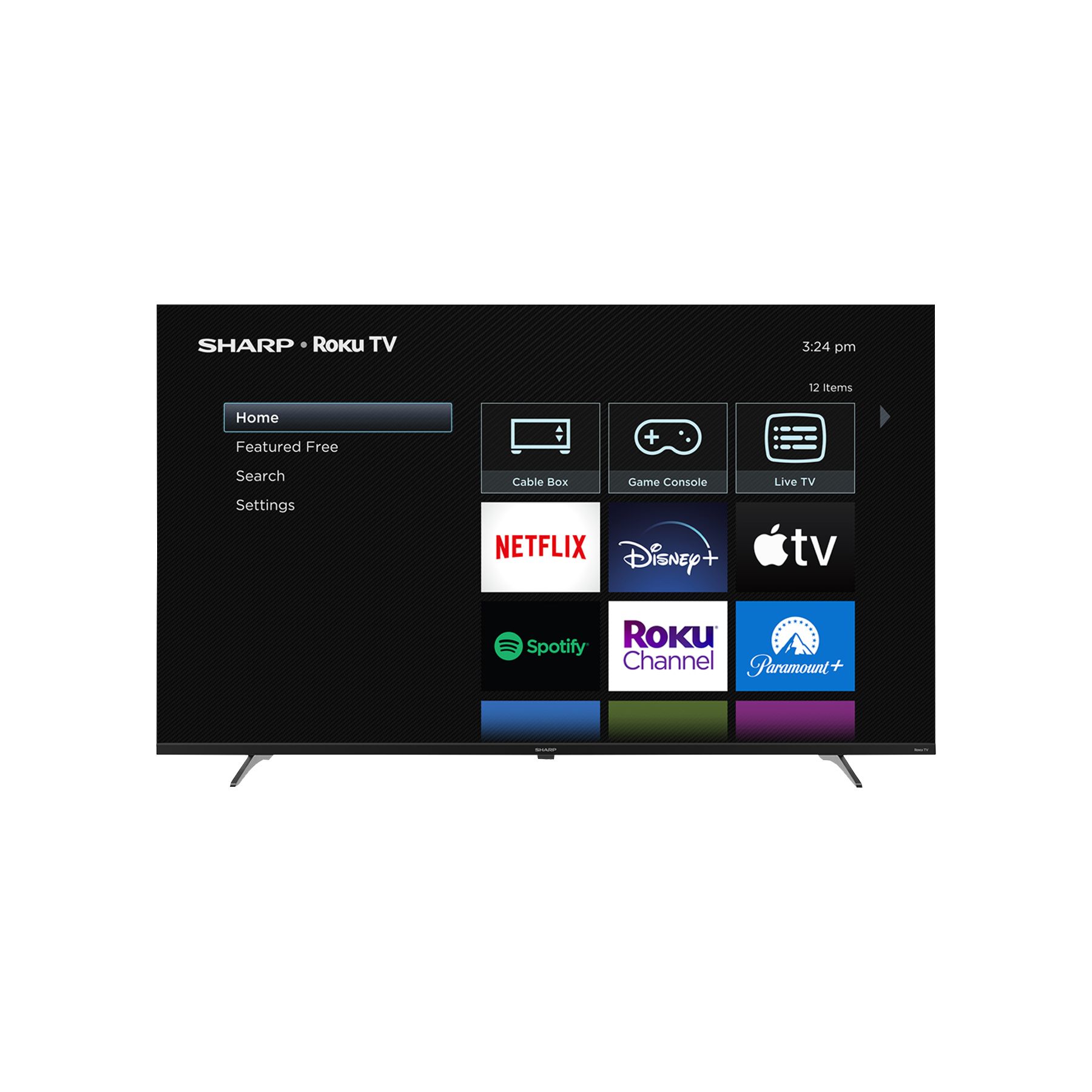 Sharp 50 4K UHD Smart Roku TV with 3-Years Coverage