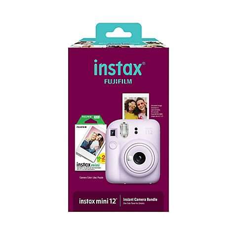 Fujifilm Instax Mini 12 Instant Camera Bundle with Mini Twin Film Pack - Lilac