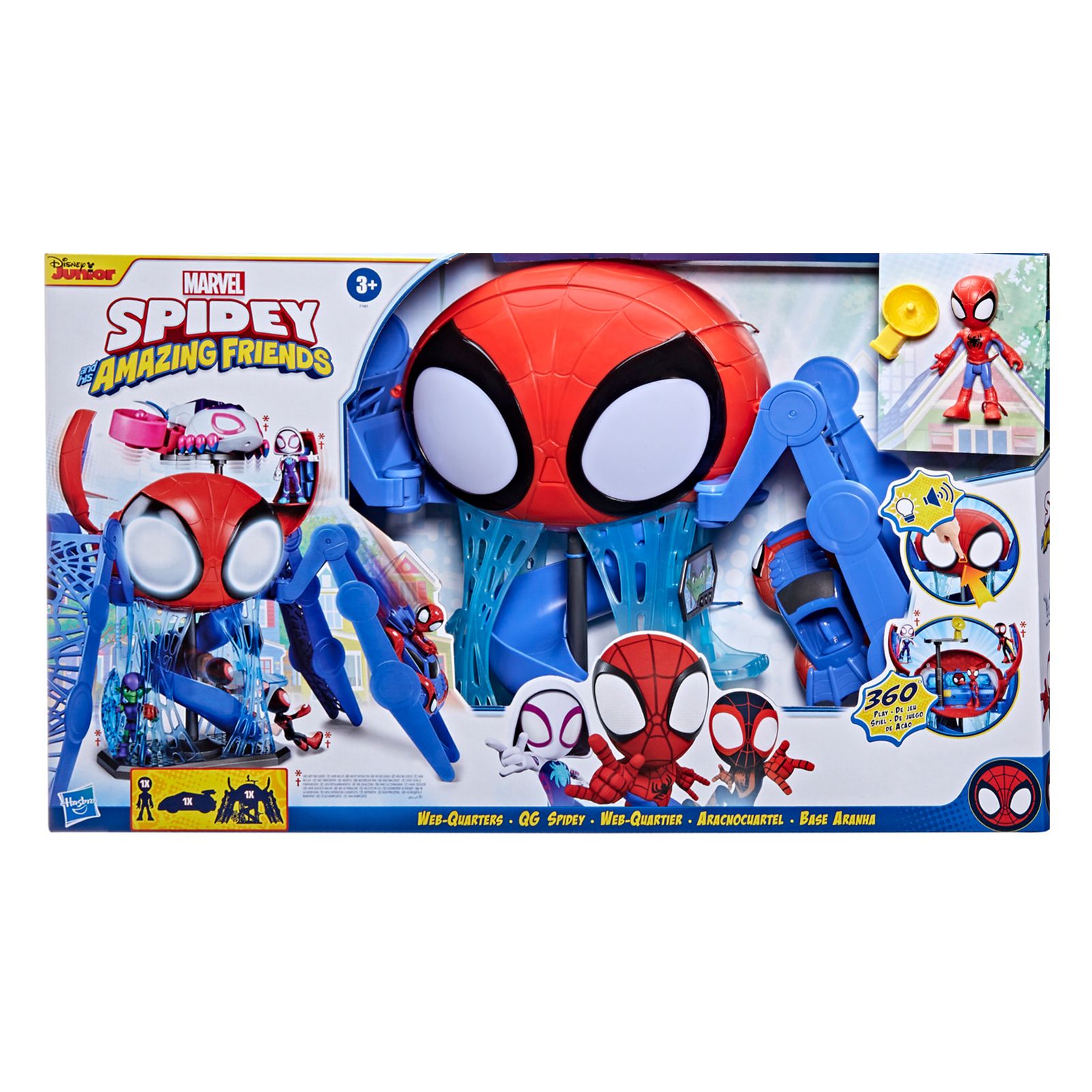 Hasbro Spidey & His Amazing Friends Web-Quarters Playset