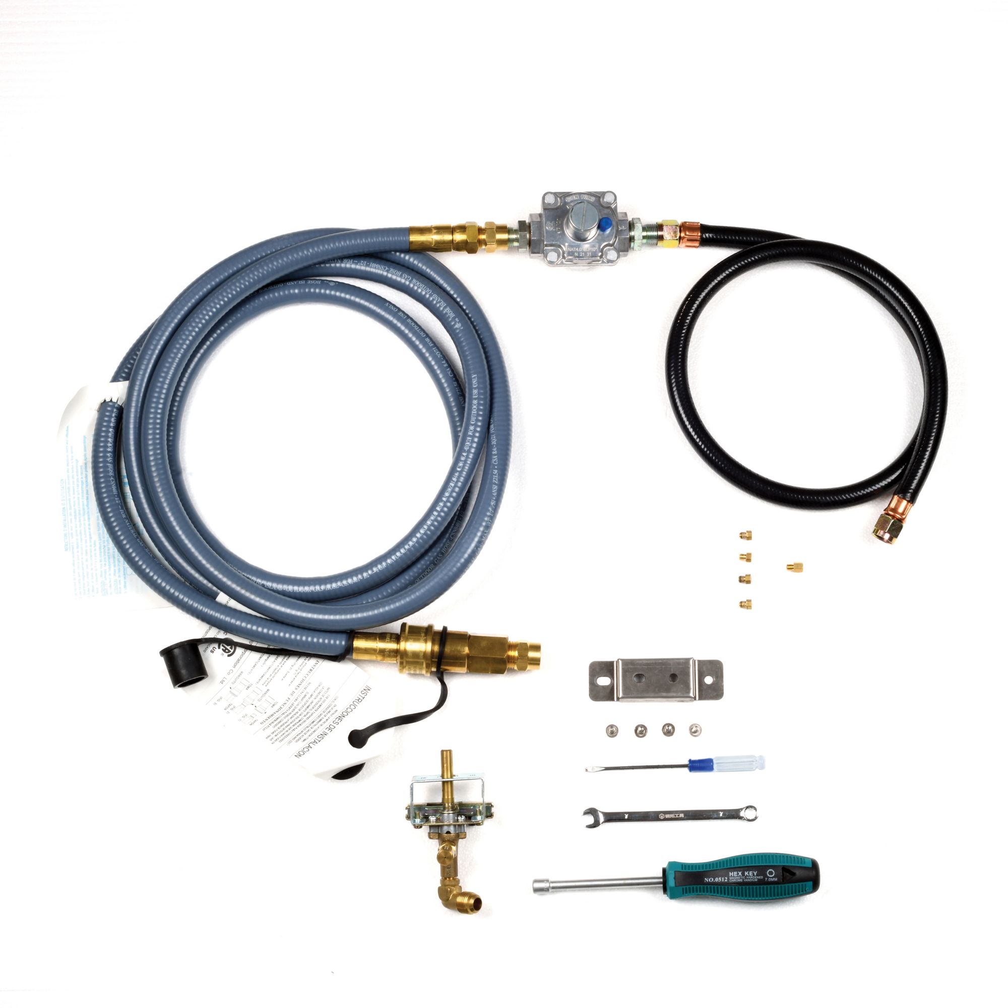 Gas grill natural outlet gas conversion kit