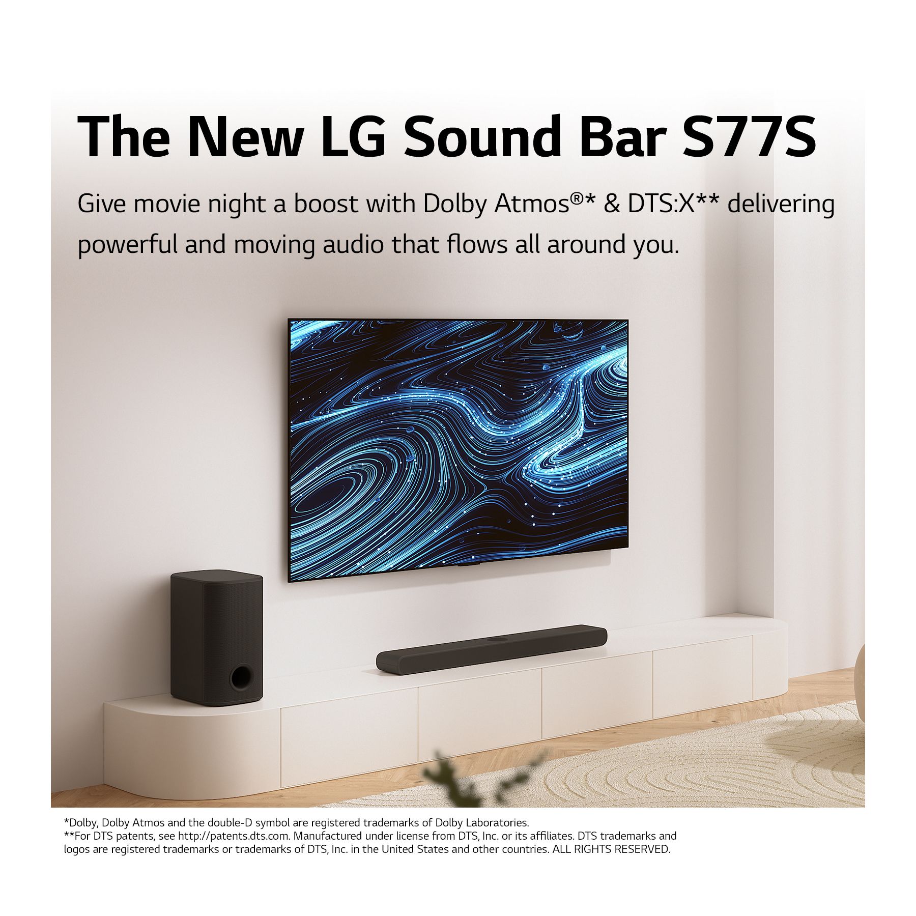 LG Soundbar with Dolby Atmos® 3.1.3 Channel