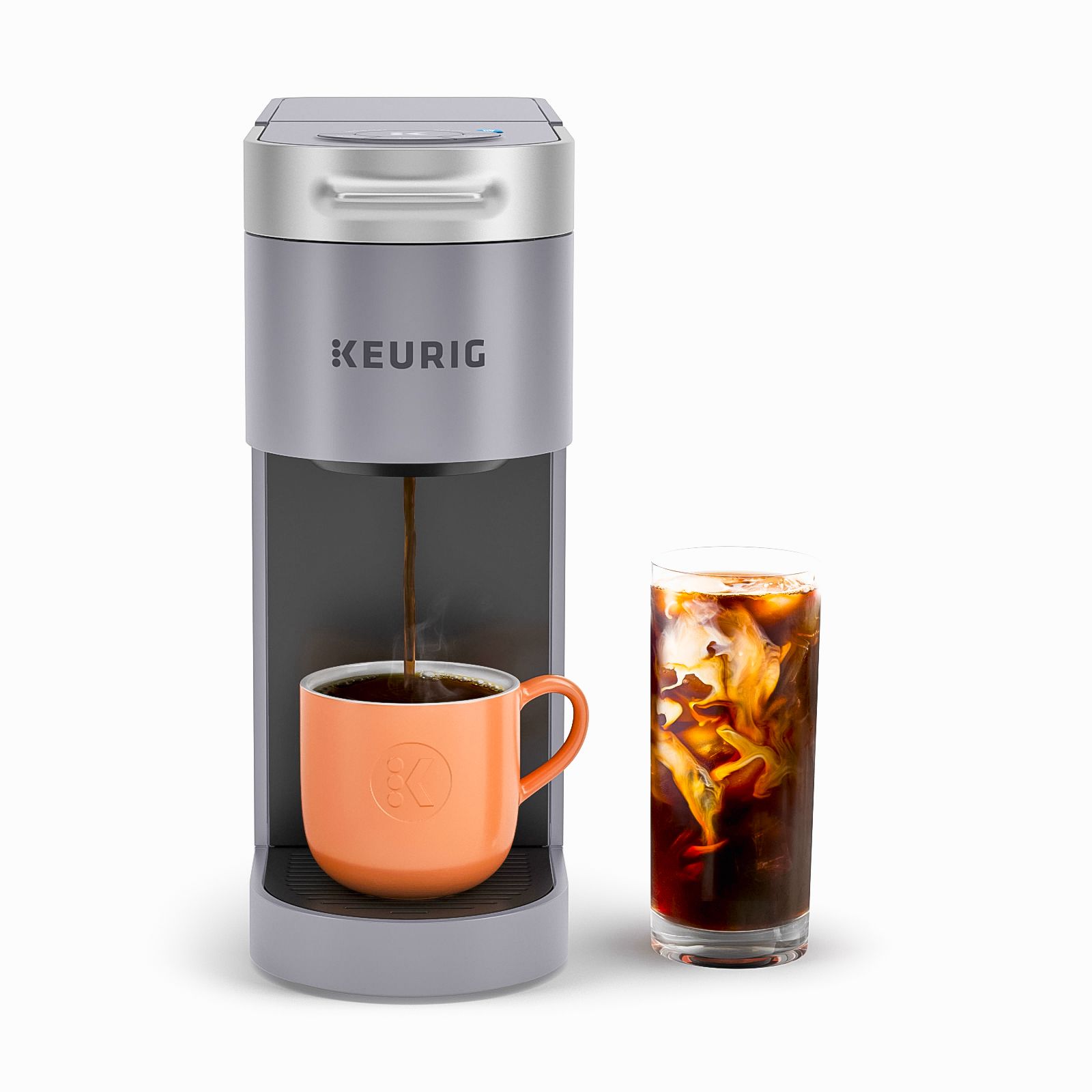 Iced Coffee Maker Hot and Cold Single Serve for K Cup Iced Coffee Machine  Black