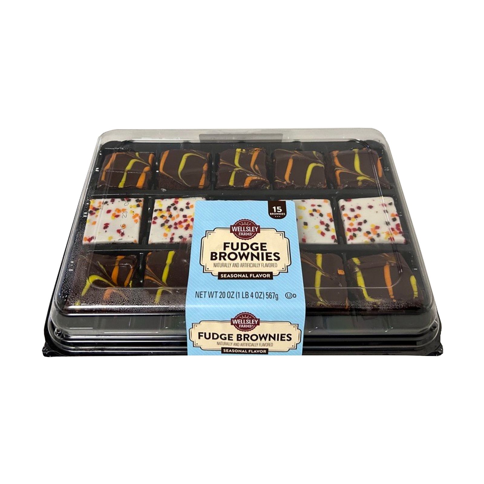 Wellsley Farms Fall Fudge Brownie Platter, 15 ct. | BJ's Wholesale Club