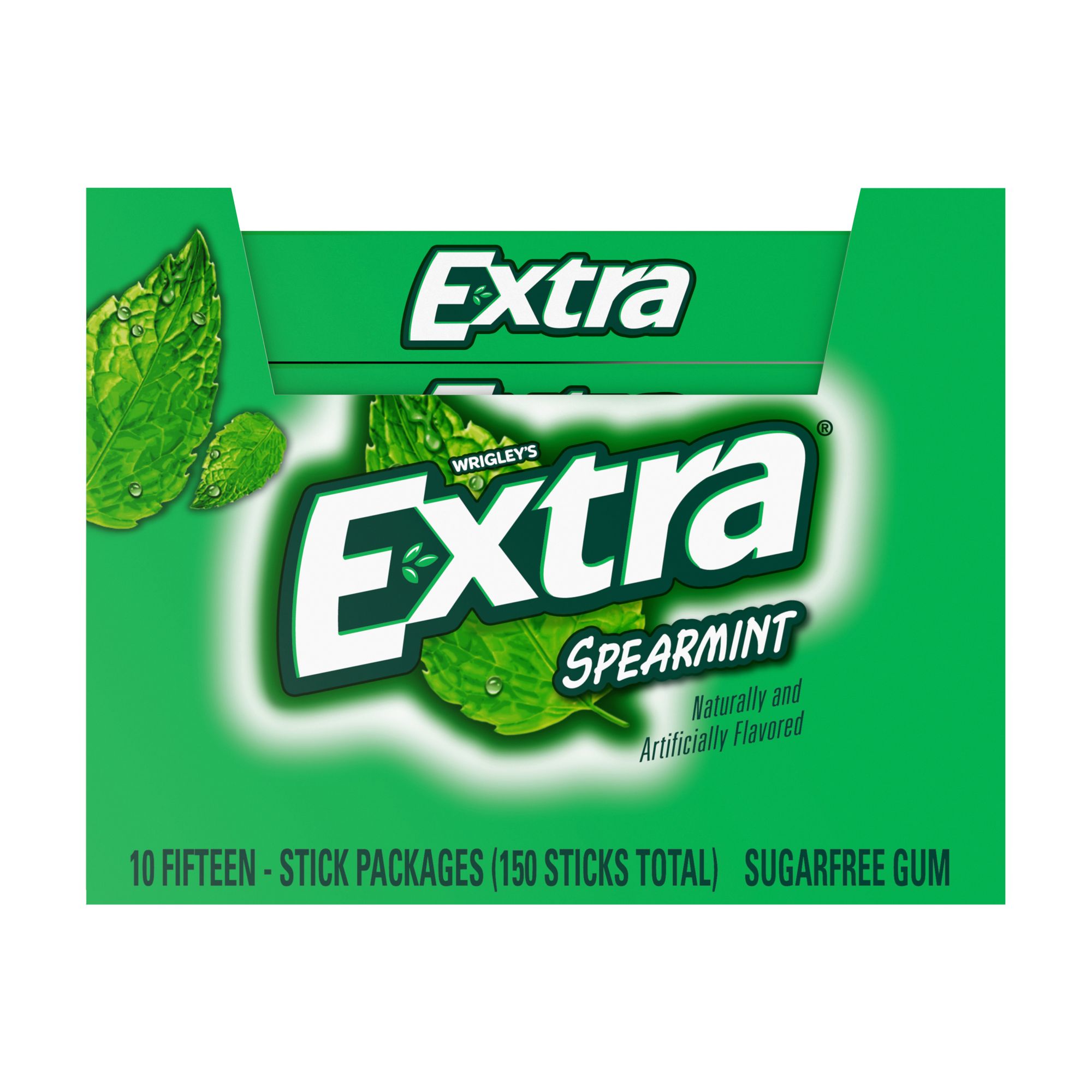 Extra Refreshers Spearmint Sugar Free Chewing Gum Handy Box, 58% OFF