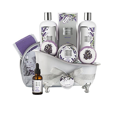 Lovery Lavender and Jasmine Relax 9-Piece Body Care Gift Set