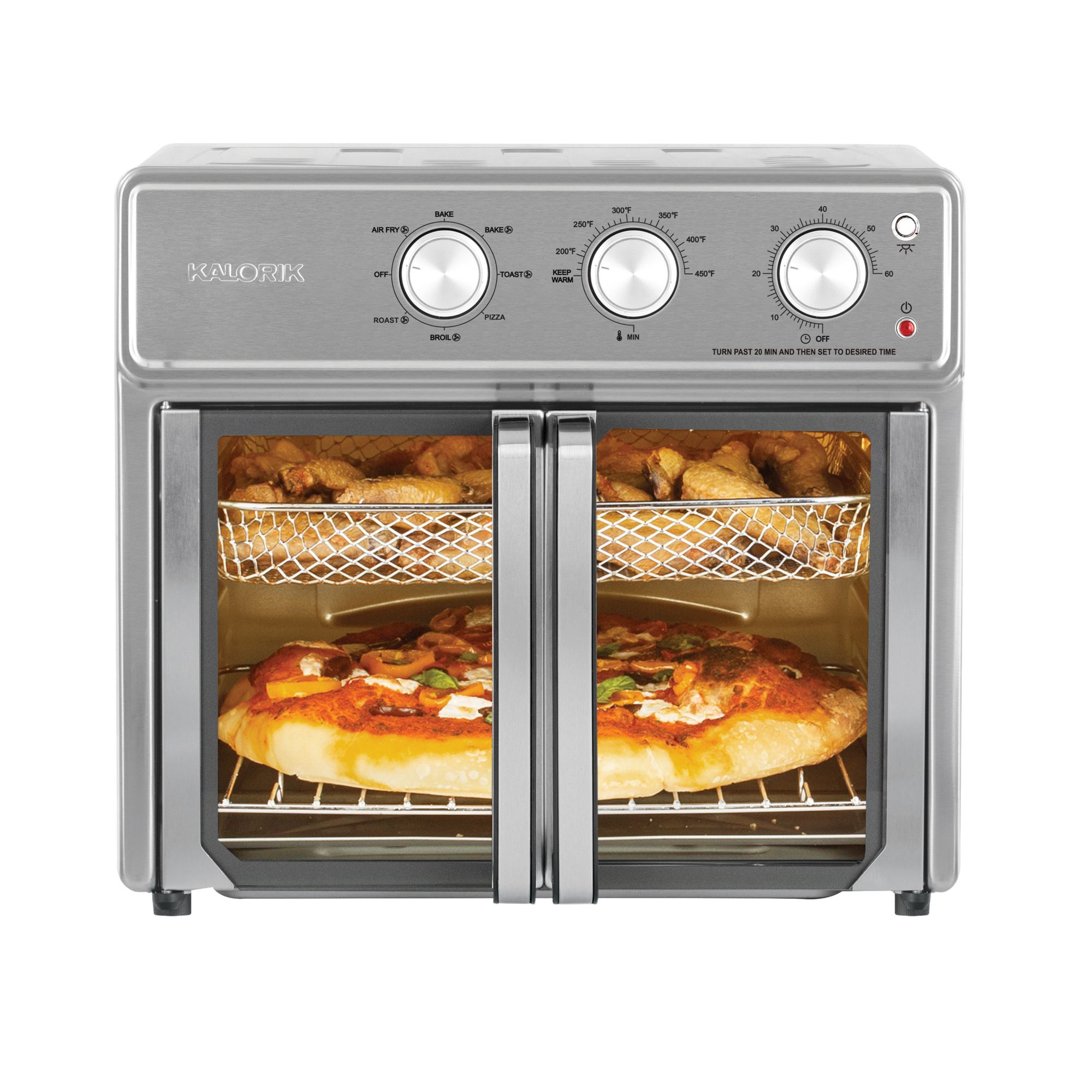 Kalorik French Door Air Fryer 26Qt Digital MAXX 10-in-1 Toaster