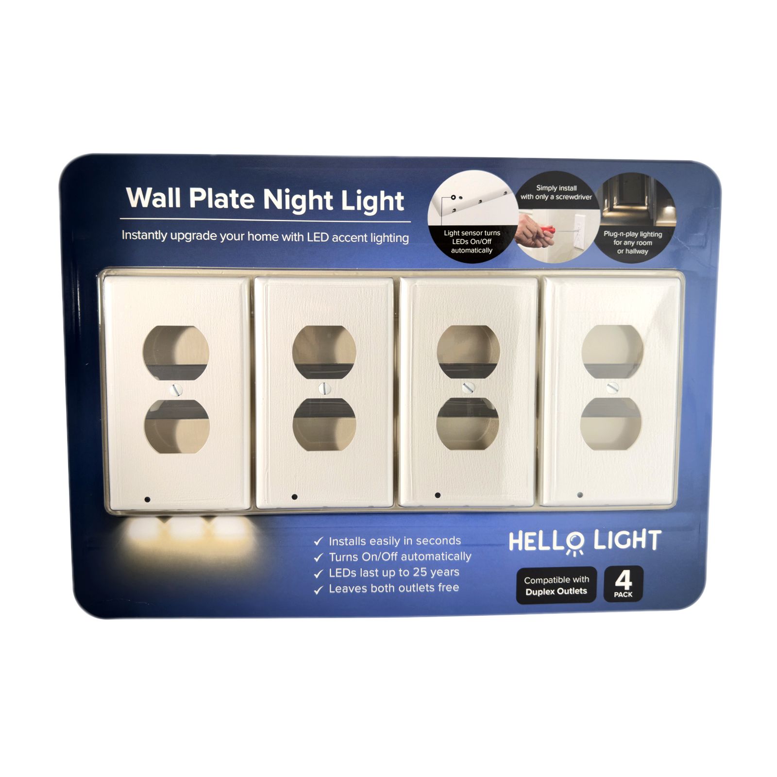 Hello Light pc. LED Outlet Cover Pack BJ's Wholesale Club