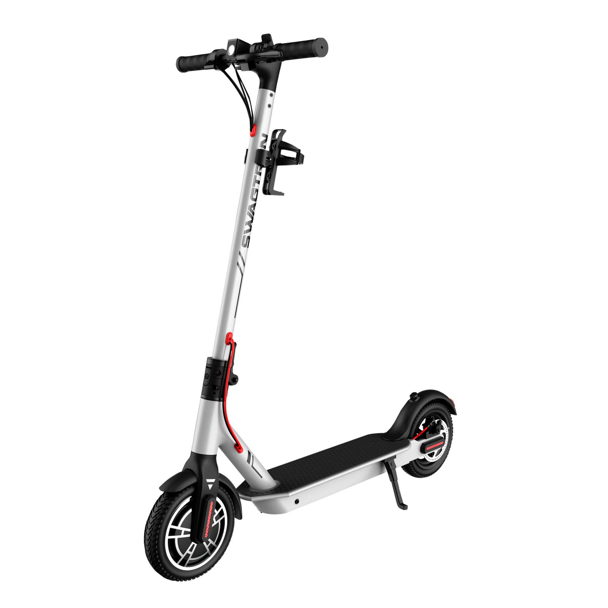 Swagtron Swagger 5 Boost 300W Commuter Electric Scooter Silver