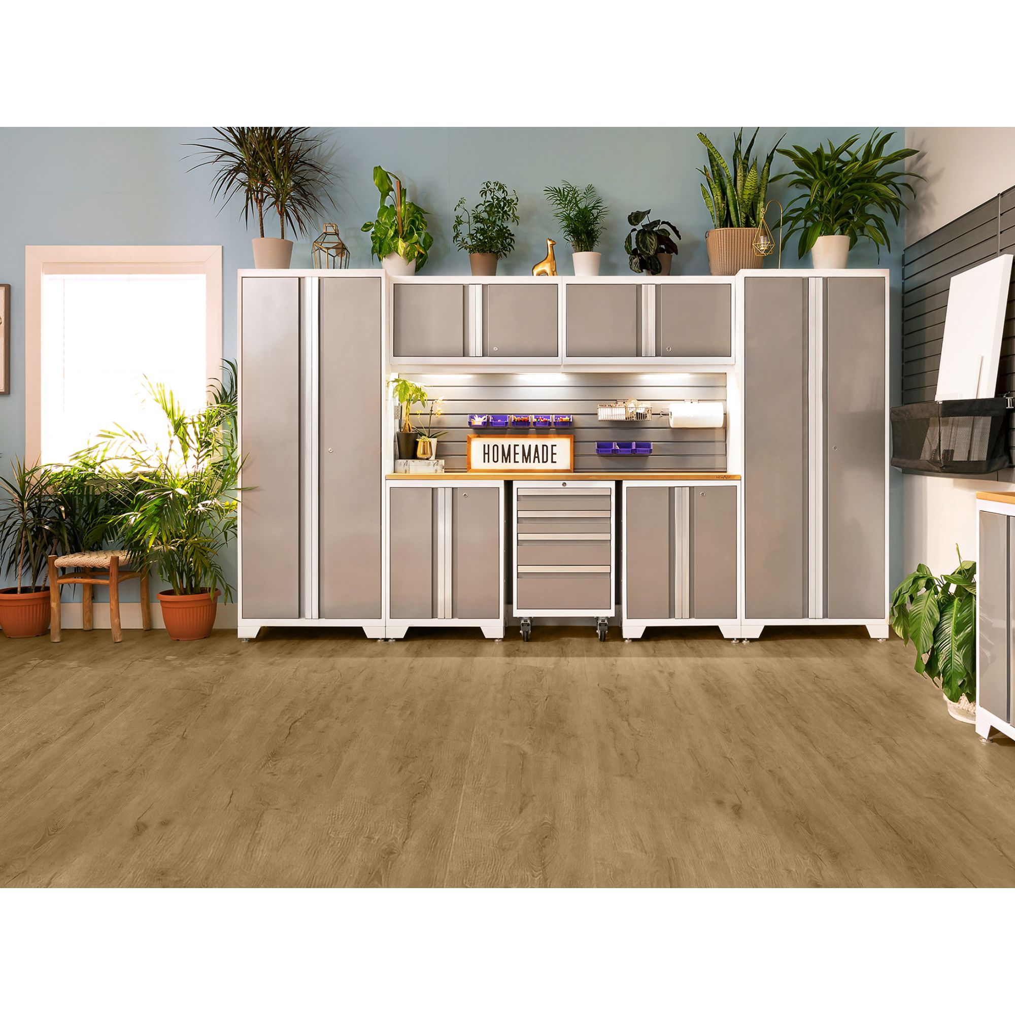 NewAge Products Luxury Vinyl Plank Flooring, White Oak (5-Pack)