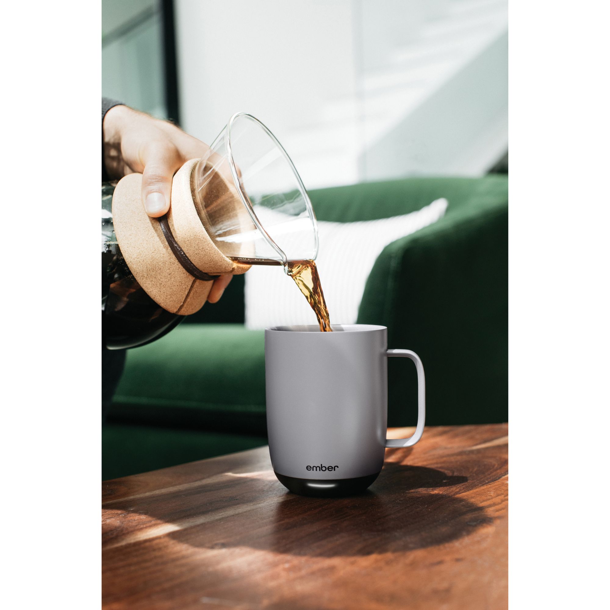 Ember Mug 2, 14 oz, Temperature Control Smart Mug, Sage Green