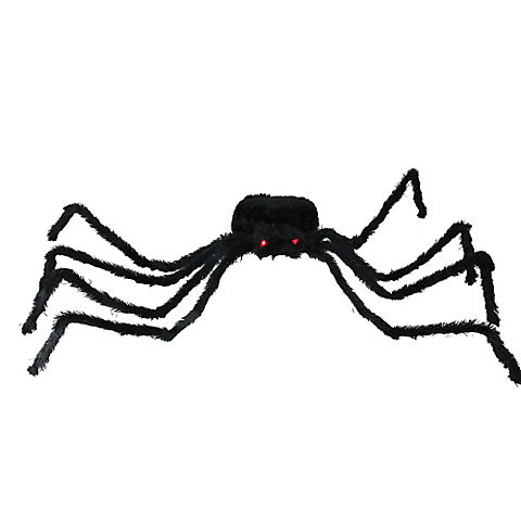 Northlight 44" Pre-Lit Black Spider with Red Eyes Halloween Decoration
