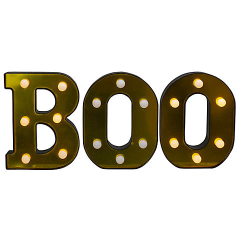 Northlight 6.5" LED Lighted "BOO" Halloween Marquee Sign