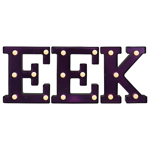 Northlight 6.5" LED Lighted "EEK" Halloween Marquee Sign