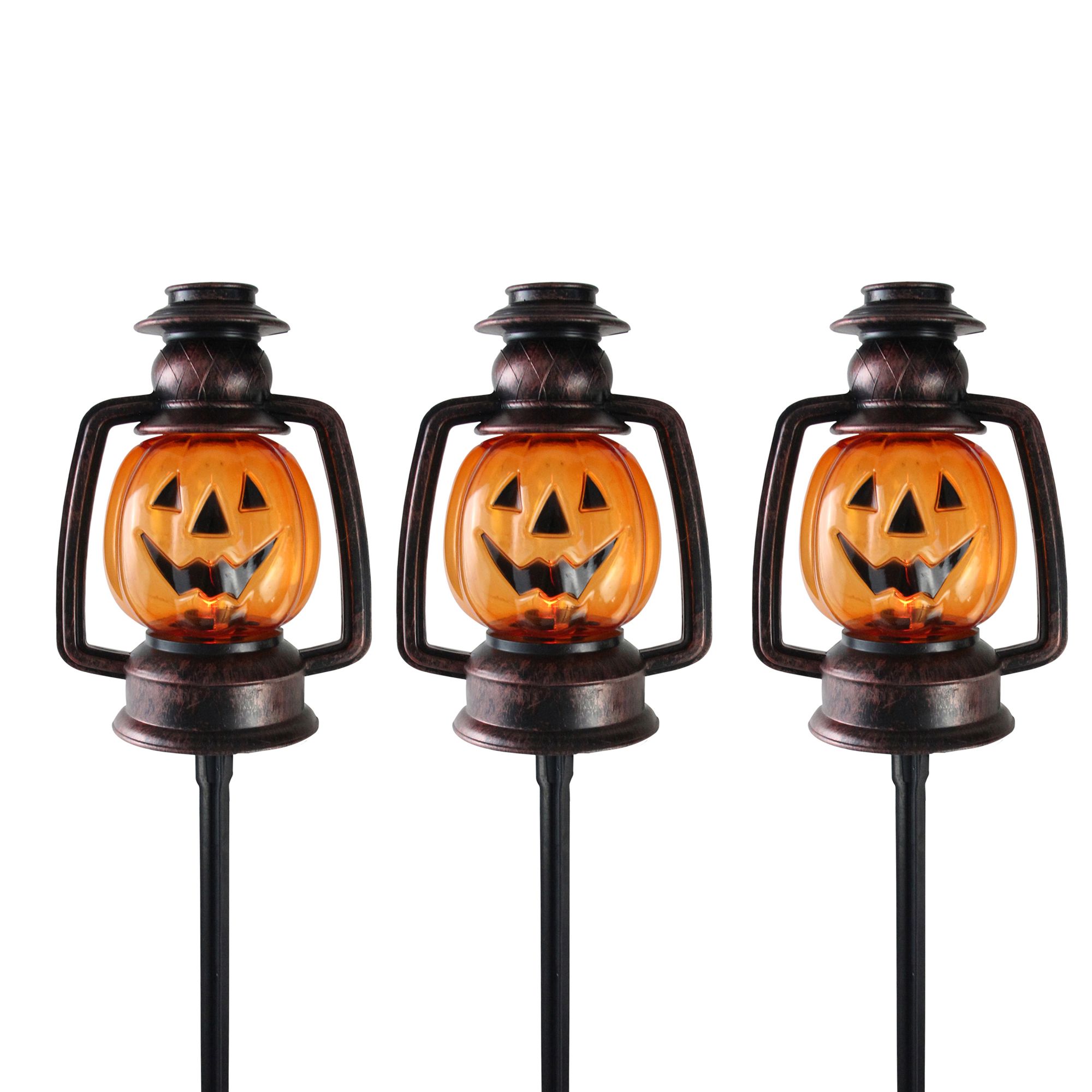 Home Accents Holiday 20 in. / 12 in. / 9 in. Lighted Jack-O