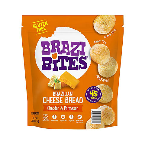Brazi Bites Gluten-Free Cheddar & Parmesan Cheese Bread, 26 oz.