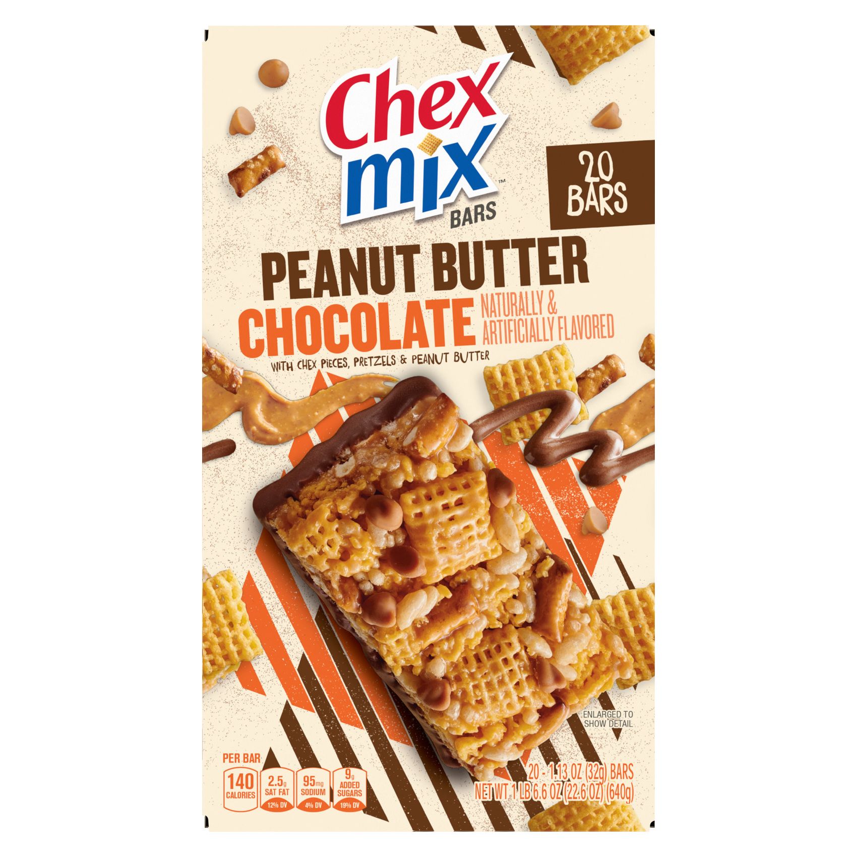 Chex Mix Peanut Butter Chocolate Bar, 20 pk.