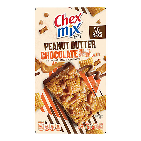 Chex Mix Peanut Butter Chocolate Bar, 20 pk.