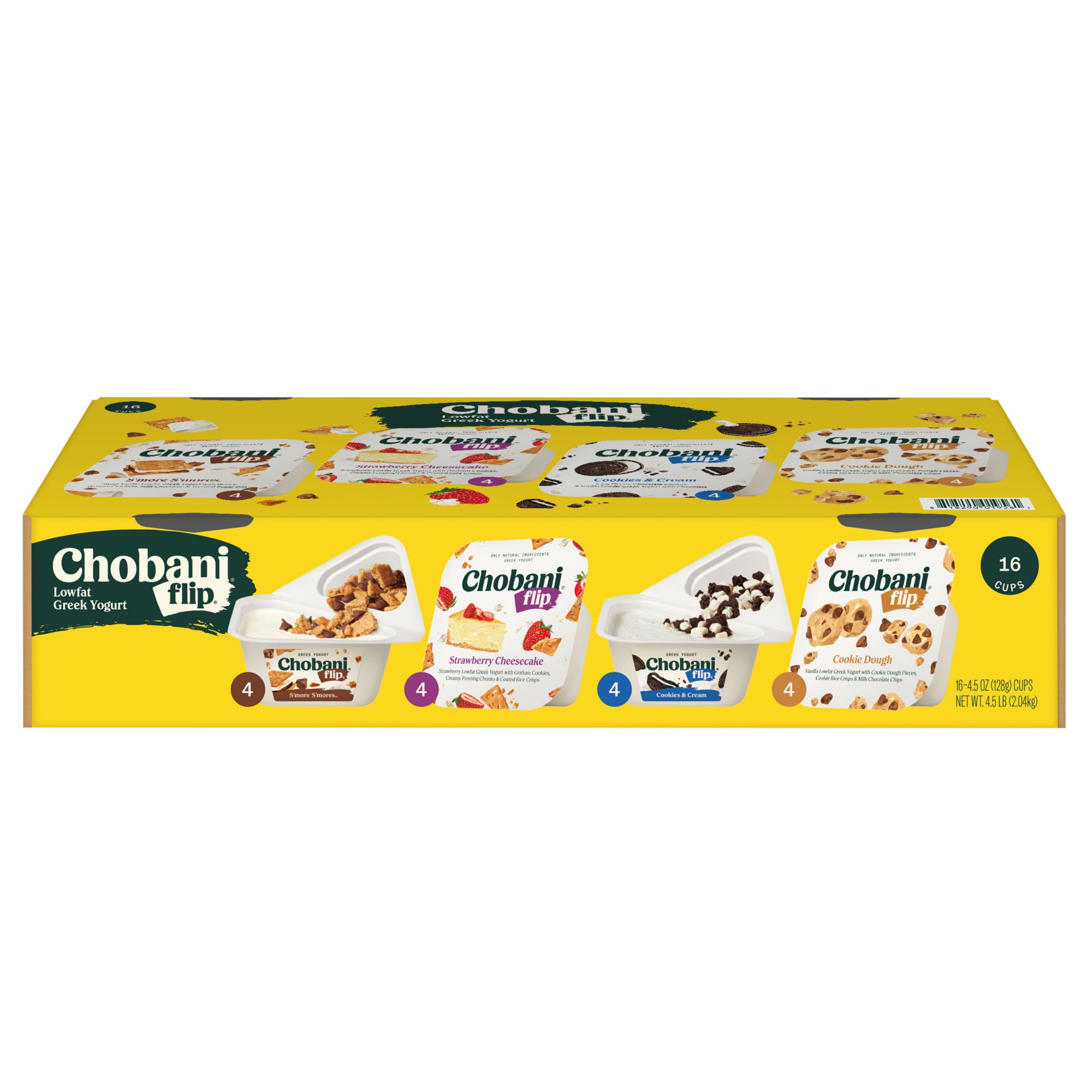 Chobani Flip Four-Flavor Variety Pack, 16 ct./4.5 oz. | BJ's Wholesale Club