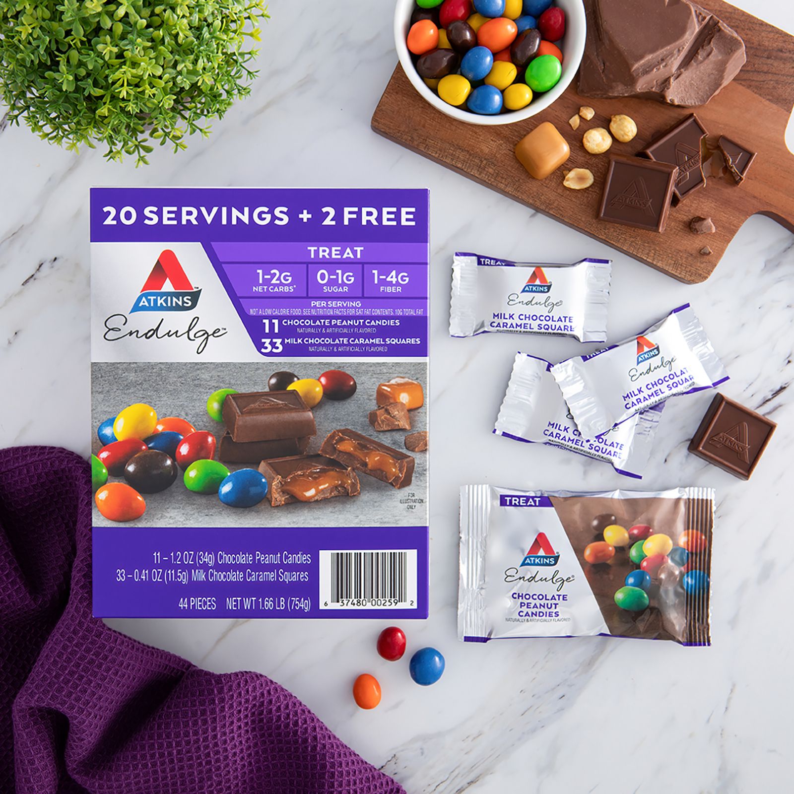 Atkins Endulge Treats, 1-3g Protein, 44 ct.